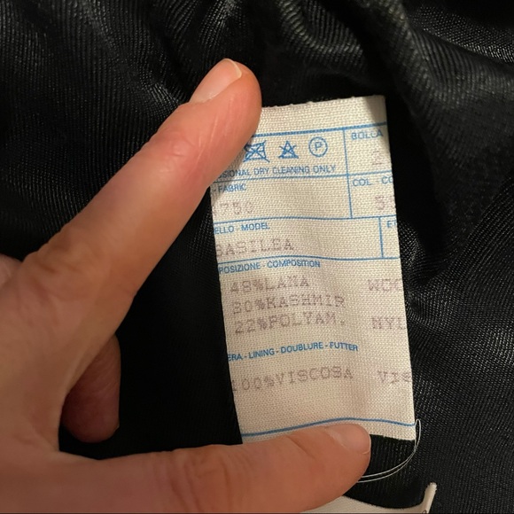 Maurizio Bonas Vintage Italy Green Black Shoulder Pads Bomber Coat Size 50 Large - Picture 11 of 12